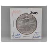 1998 1oz .999 Silv Eagle $1 Dollar