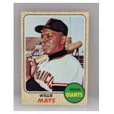 1968 Topps Baseball Willie Mays HOF 50 Corners
