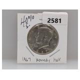 1967 40% Silv JFK Half $1 Dollar
