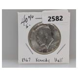 1967 40% Silv JFK Half $1 Dollar