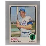 1973 Topps #305 Willie Mays HOF Mets Edges