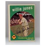 1959 Topps Willie Jones #208ï¿½ Edges/Surface