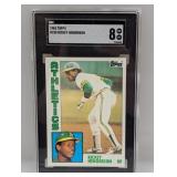 1984 Topps #230 Rickey Henderson SGC 8