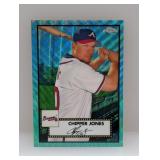2021 Topps Chrome Pla Green Wave Ref Chipper Jones