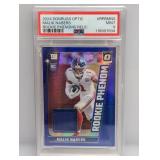 2024 Optic Malik Nabers RC Phenom Blue Relic PSA 9