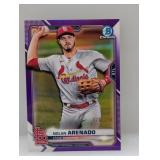2021 Bowman Chrome Nolan Arendo Purple Ref 176/250
