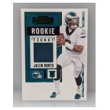 2020 Contenders Jalen Hurts RSV-JHU RC Relic Green