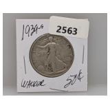 1939-S 90% Silv Walker Half $1 Dollar