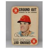 1968 Topps Game Pete Rose Ground Out Reds C/C/E