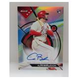 2023 Topps Finest Alec Burleson Signed Rookie Card