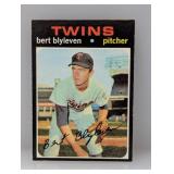 1971 Topps #26 Bert Blylevin RC HOF Twins C/E