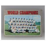 1970 Topps WORLD CHAMPIONS MIRACLE METS 1 C/E