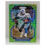 2021 Prizm BARRY SANDERS Green Pulsar #155