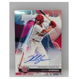 2020 Bowman Best Nolan Gorman Autograph