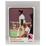 1973 Topps #410 Willie McCovey HOF Giants Crease/E