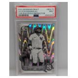 2022 Bowman Chrome Dominguez B/W RayWave Ref PSA 9