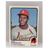 1973 Topps Baseball Bob Gibson HOF Cardinals Edges