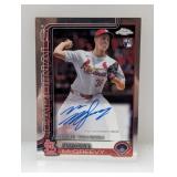2025 Topps Chrome Michael McGreevy RC Autograph
