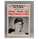 1960 Scoops Woodie Held Slugs 2 Homers, 6 RBI