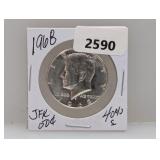1968 40% Silv JFK Half $1 Dollar