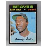 1971 Topps Baseball Hank Aaron HOF Braves Indent