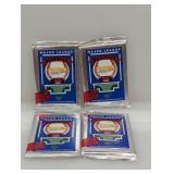 (4) 1989 UD CC Low Series Foil Pack Sealed