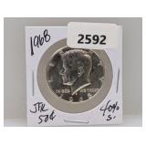 1968 40% Silv JFK Half $1 Dollar