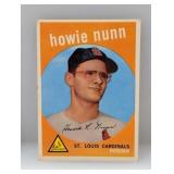 1959 Topps Howie Nunn #549ï¿½ Corners/Surface
