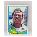 1981 Topps Baseball Rickey Henderson HOF Athletics
