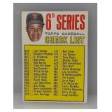 1967 Topps MARICHAL CHECKLIST UNCHECKED 454 C/E