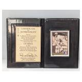 Lou Brock 1992 UD Heroes of Baseball COA HOF Auto