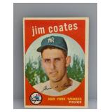 1959 Topps #525 Hi # Jim Coates Yankees S/C
