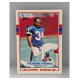 1989 Topps Thurman Thomas RC #45 Stain