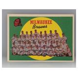 1959 Topps Braves Team Checklist #419 C/E/S