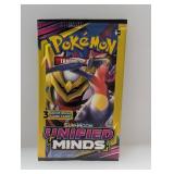Pokemon 2019 3 Card Unified Minds Booster Pack
