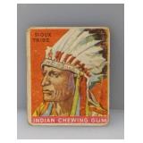 1933 Goudey Gum Sioux Tribe Indian Gum 6 Damage