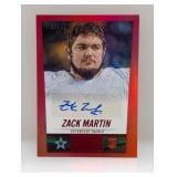 2014 Panini Hot Rookies Red ZACK MARTIN Auto 27/75