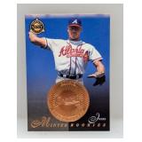 1998 Pinnacle #29 RC Andruw Jones HOF Edge Indent
