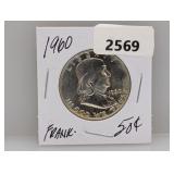 1960 90% Silv Franklin Half $1 Dollar