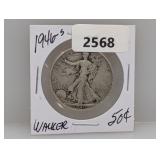1946-S 90% Silv Walker Half $1 Dollar