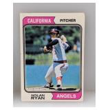 1974 Topps #20 Nolan Ryan HOF Damage