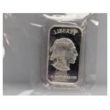 1oz .999 Silv Buffalo Art Bar