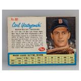 1962 Post Cereal #61 Carl Yastrzemski HOF Damage