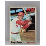 1970 Topps Baseball Tony Perez HOF Reds Corners