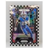 2023 Prizm James Cook #30 B/W Checkerboard Prizm