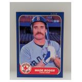 1986 Fleer #341 Wade Boggs  HOF