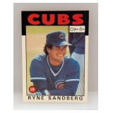 1986 Topps OPC #19 Ryne Sandberg HOF Corner/Edges