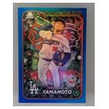 2024 Topps Holiday Yoshinobu Yamamoto RC Blue SP