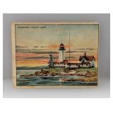 1911 Hassan Cigarettes Eastern Point Light Damage