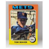 1975 Topps Baseball #370 Tom Seaver HOF Mets Stain
